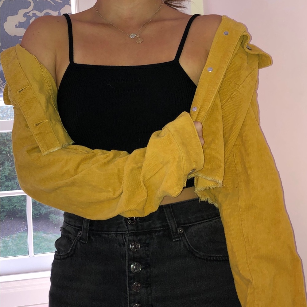 Cropped Corduroy Jacket